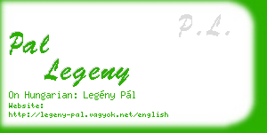 pal legeny business card